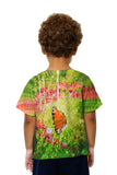 Kids Pink Grass Butterfly