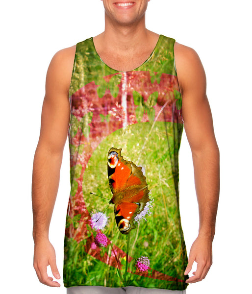 Pink Grass Butterfly&nbsp;Mens Tank Top