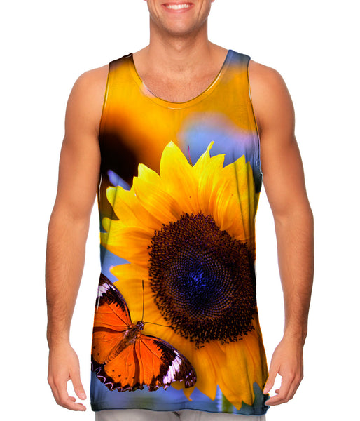 Sunflower Butterfly&nbsp;Mens Tank Top