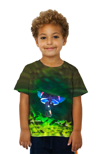 Kids Blue And Pink Butterfly&nbsp;Kids T-Shirt