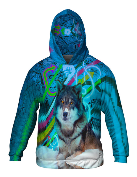 Arrow Wolf Mens Hoodie Sweater