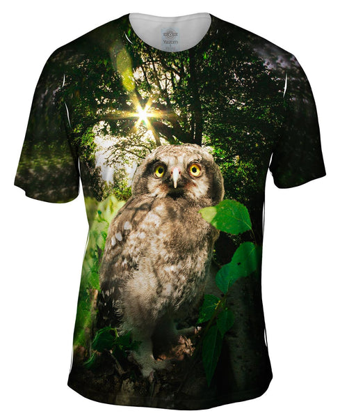 Lone Babe Owl Mens T-Shirt