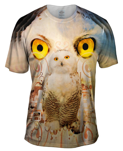 Snow Nebula Owl Mens T-Shirt