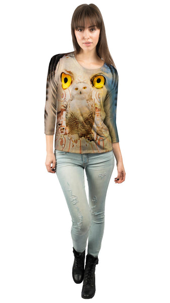 Snow Nebula Owl&nbsp;Womens 3/4 Sleeve