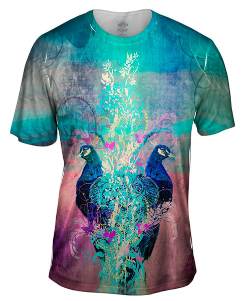 Double Peacock Mens T-Shirt