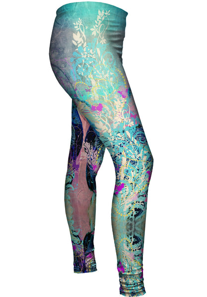 Double Peacock Womens Leggings