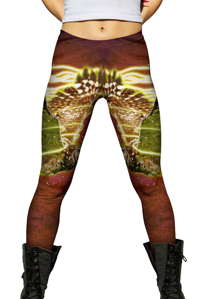 Ornamental Owl Print Pattern Women Leggings