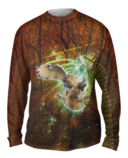 Green Light Owl&nbsp;Mens Long Sleeve