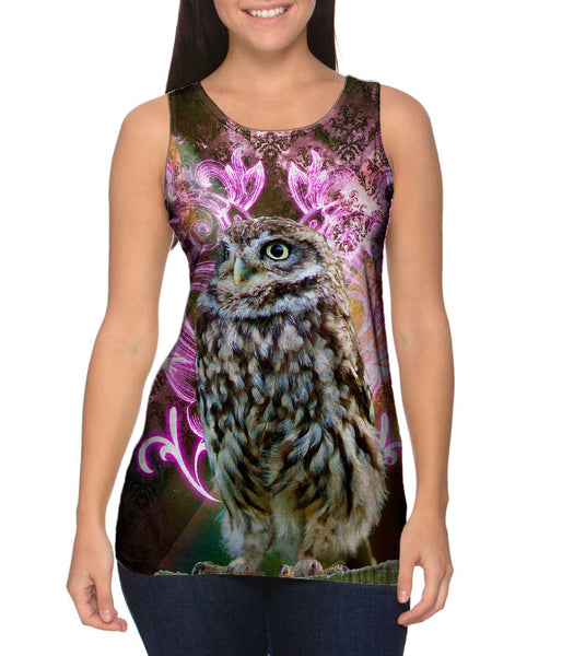 Flourish Owl Womens Tank Top