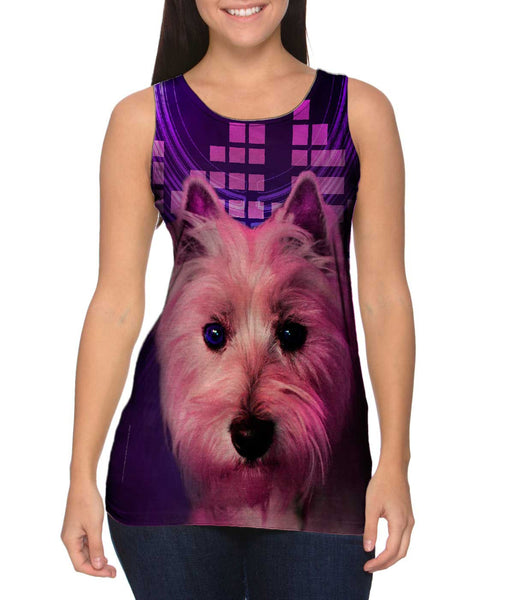 DJ Yorkie Puppy&nbsp;Womens Tank Top
