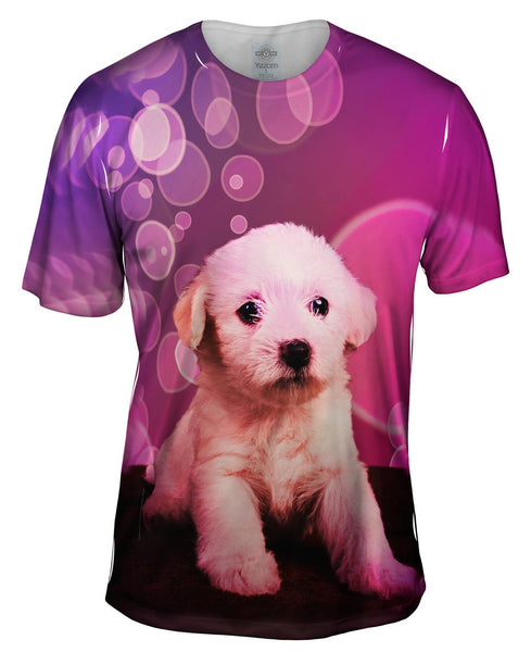 Bubble Lap Puppy Mens T-Shirt