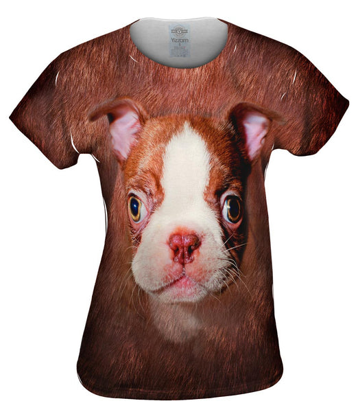 Boston Terrier Face Womens Top