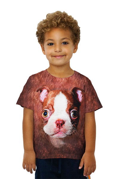 Kids Boston Terrier Face&nbsp;Kids T-Shirt