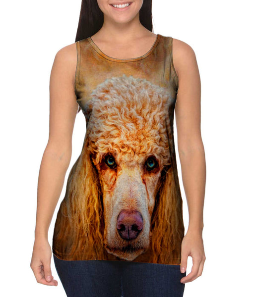 Poodle Face Womens Tank Top