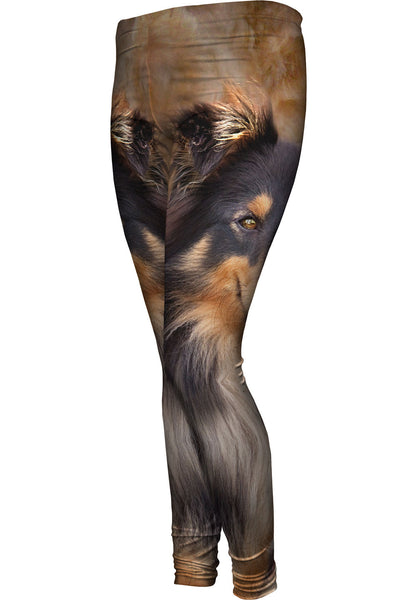 Sheltie Face&nbsp;Womens Leggings