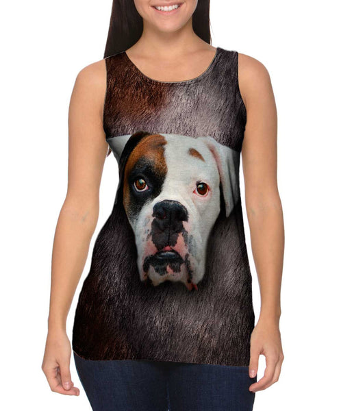 Boxer Dog Face&nbsp;Womens Tank Top