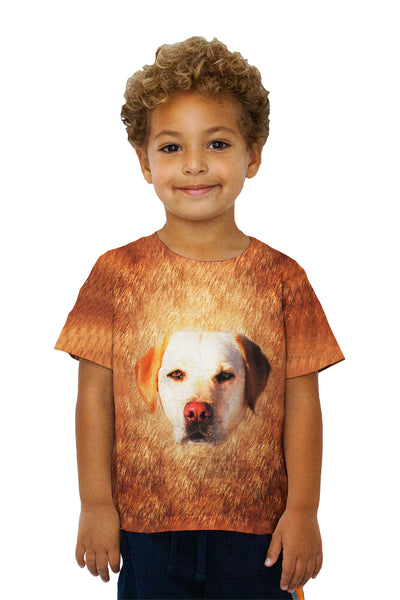 Kids White Lab Face Kids T-Shirt