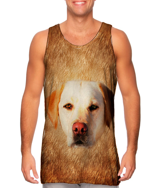 White Lab Face Mens Tank Top