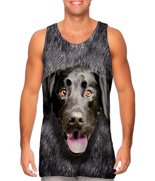 Black Lab Face Mens Tank Top