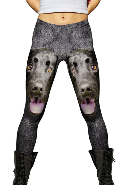 Black Lab Face Womens Leggings