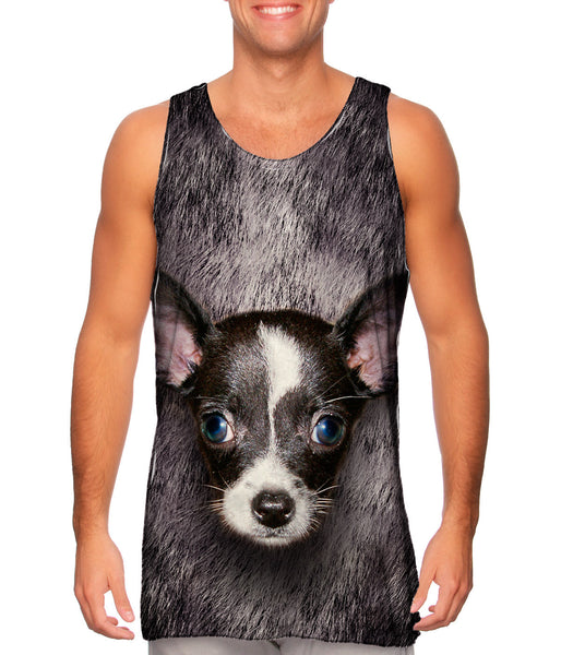 Black Chihuahua Face&nbsp;Mens Tank Top