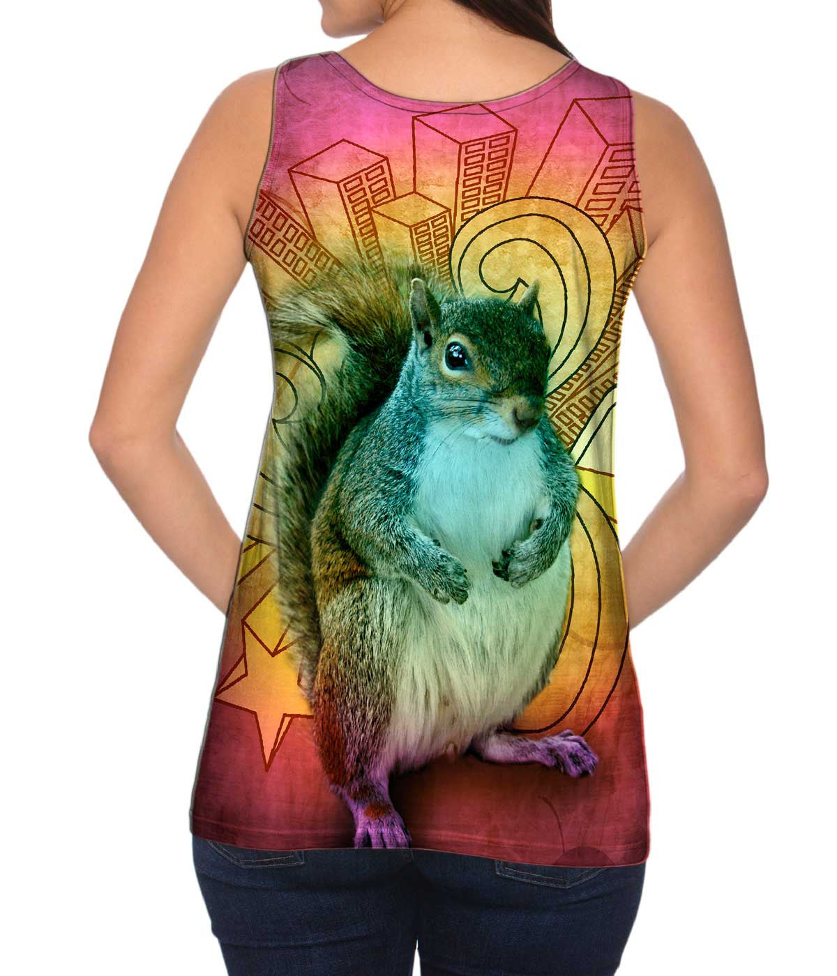 Swag Squirrel Womens Tank Top