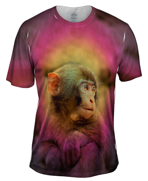 Purple Baby Monkey Mens T-Shirt