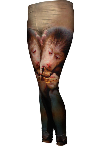 Banana Baby Monkey&nbsp;Womens Leggings