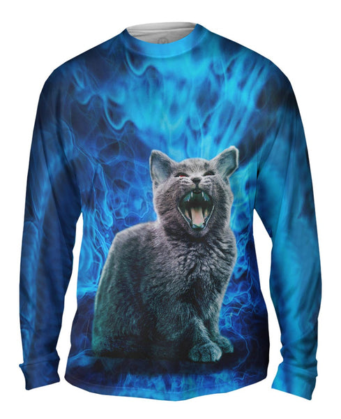 Blue Demon Kitten&nbsp;Mens Long Sleeve
