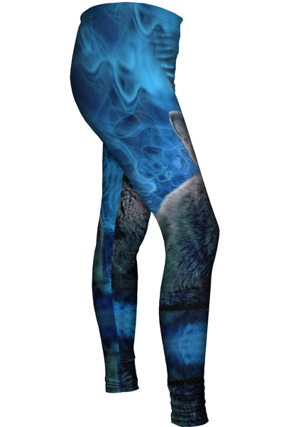 Blue Demon Kitten&nbsp;Womens Leggings