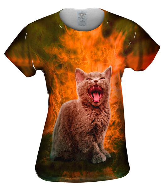 Halloween Kitten Womens Top