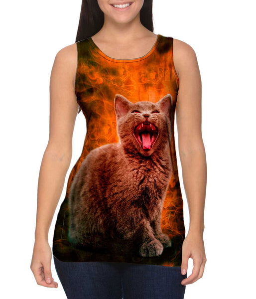 Halloween Kitten&nbsp;Womens Tank Top
