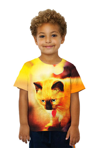 Kids Red Bow Kitten