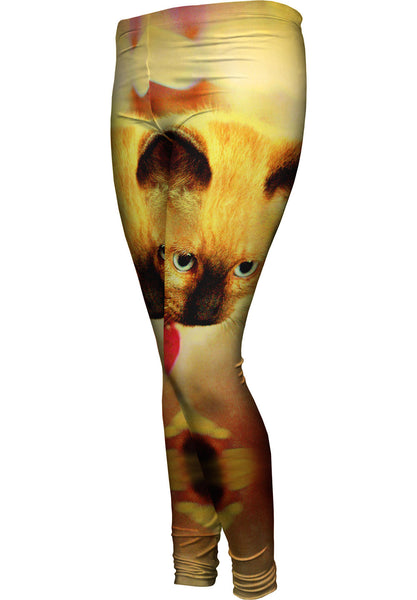 Red Bow Kitten&nbsp;Womens Leggings