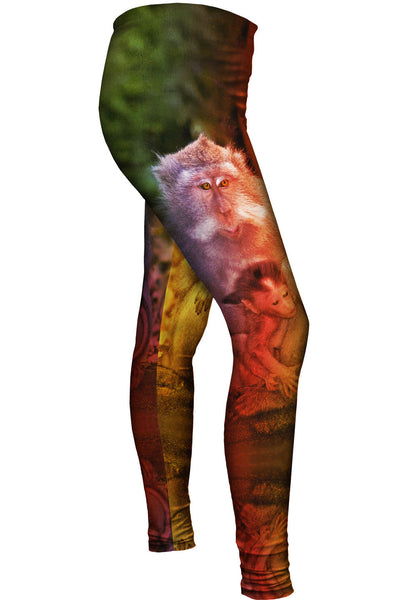 Mom Baby Monkey&nbsp;Womens Leggings