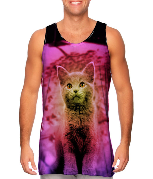 Snow Track Kitten&nbsp;Mens Tank Top