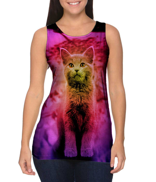 Snow Track Kitten&nbsp;Womens Tank Top
