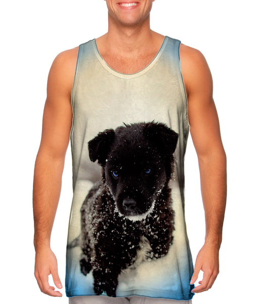 Black Wolf Puppy&nbsp;Mens Tank Top