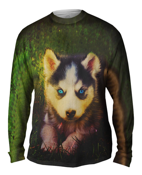 Emo Husky Puppy&nbsp;Mens Long Sleeve