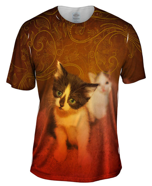 Curious Kitten Mens T-Shirt