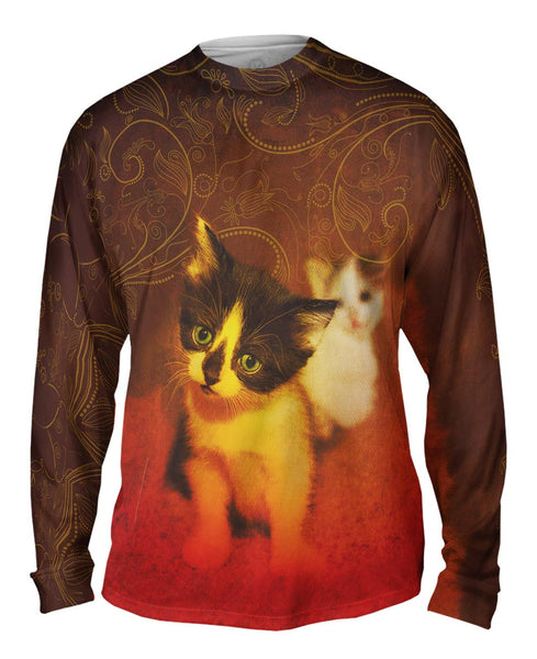 Curious Kitten&nbsp;Mens Long Sleeve