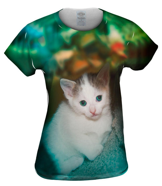 Relaxing Kitten Womens Top