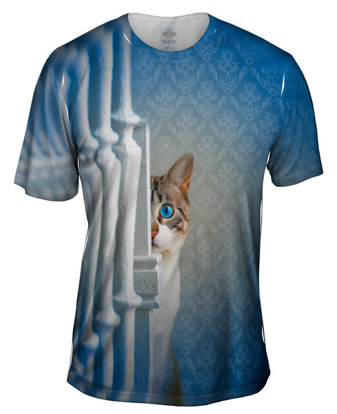 Hiding Kitten Mens T-Shirt