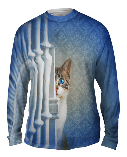 Hiding Kitten&nbsp;Mens Long Sleeve