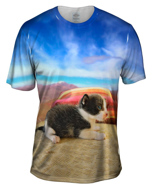 Desert Kitten Mens T-Shirt