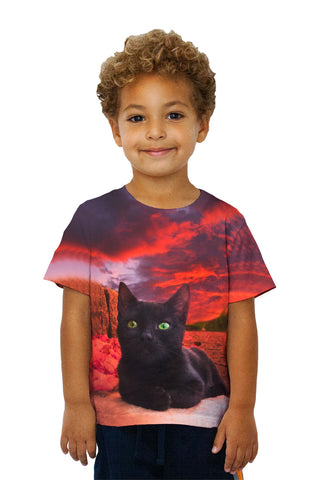 Kids Sunset Kitten