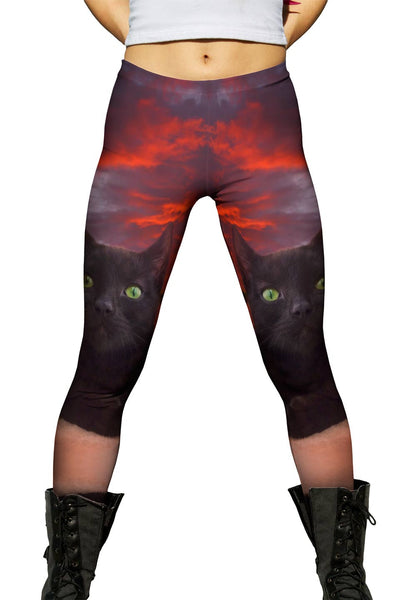 Sunset Kitten&nbsp;Womens Leggings