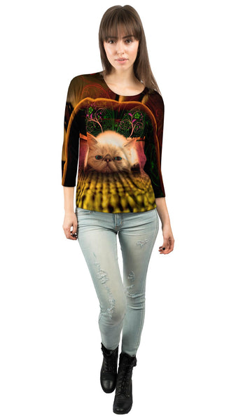 Carpet Exotic Kitten&nbsp;Womens 3/4 Sleeve