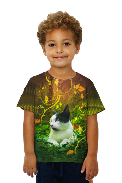 Kids Tropical Jungle Cat&nbsp;Kids T-Shirt