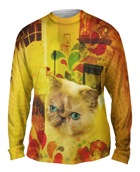 Wise Exotic Cat Mens Long Sleeve